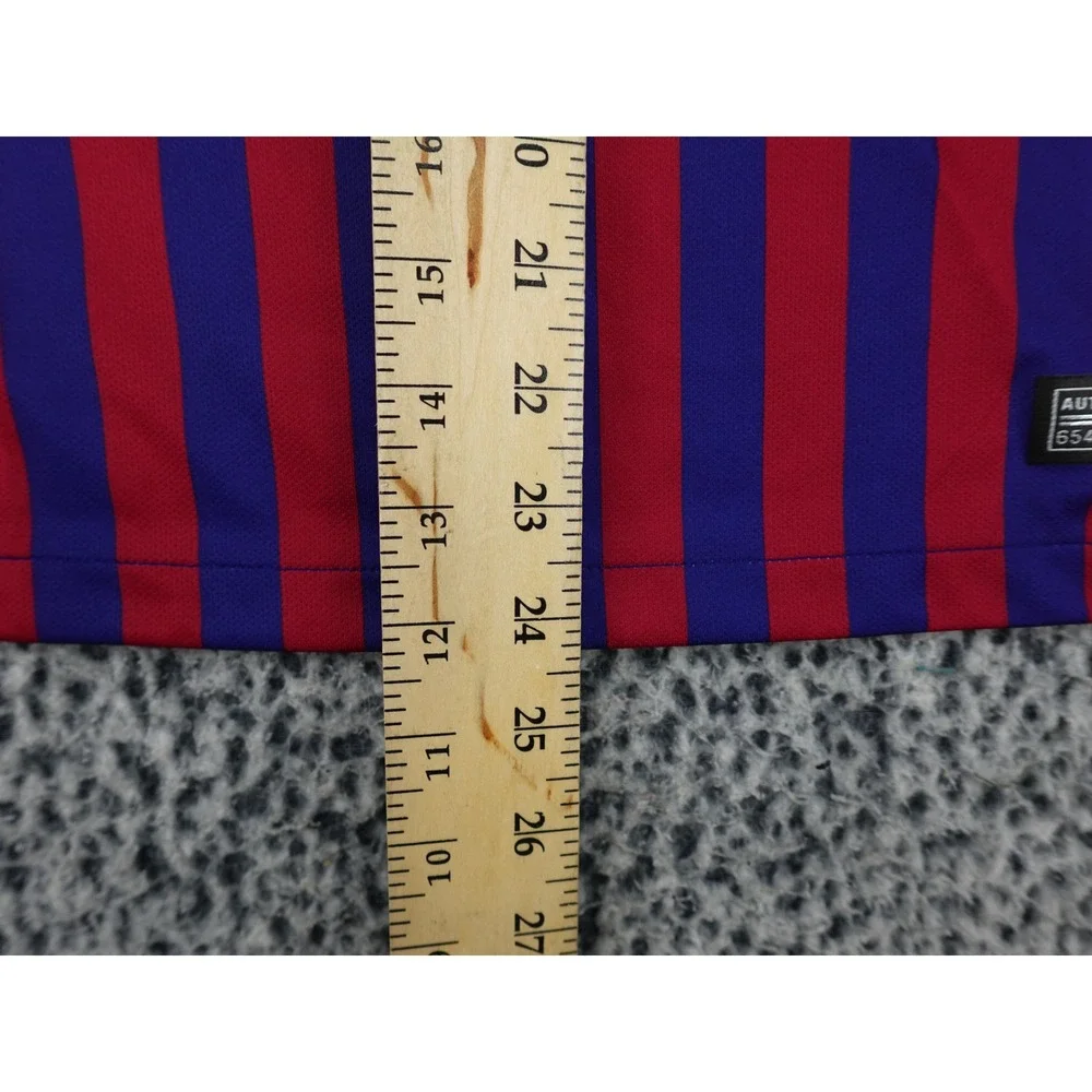 Nike FC Barcelona Home Jersey Womens Medium Blue Red Striped 2018 894447-456